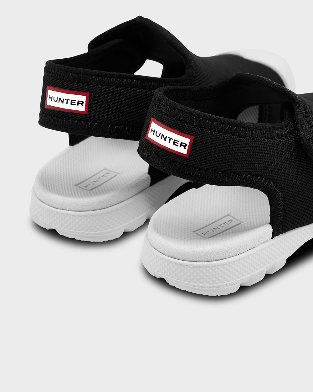 Sandały Dziecięce - Hunter Original Małe Outdoor Walking - Czarne - CTYM-49672